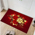 Red Roses Area Rug for Living Room and Bedroom Decor Anti-Slip Floor Mat