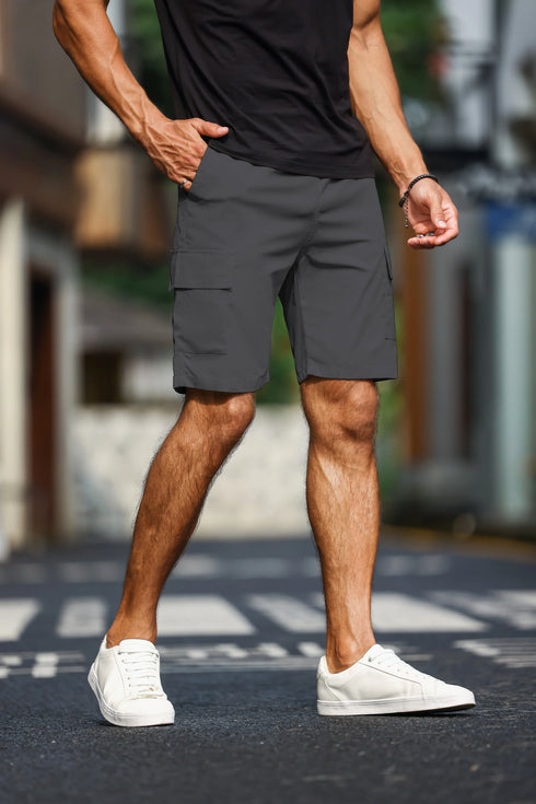 Men's Plain Casual Comfy Cargo Shorts for Summer Clothing