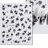 5D Embossed Nail Art Stickers - Semi-Transparent White Bowknots Adhesive Sliders for Creative Manicure Decorations and Nail Art Accessories