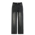 Stylish Casual Straight Leg Jeans for Women with Rhinestone Details - Perfect for Fall Outfits and Everyday Wear