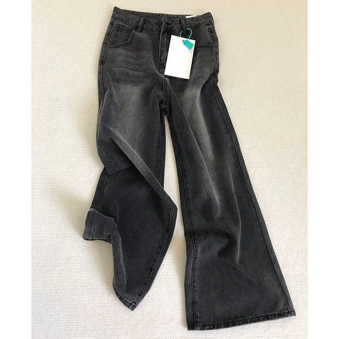 High Waist Jeans For Women Retro Straight Leg Denim Jeans Casual Trousers Soft Stretch Fit Everyday Wear