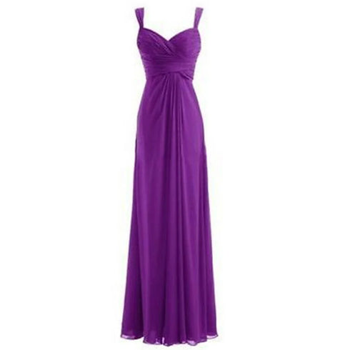 A Line Chiffon Sweetheart Bridesmaid Dress For Evening With Pleated Off Shoulder Silhouette And Lace Up Back