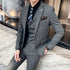 Stylish Business Casual Three-Piece Suit for Men with Vest and Trousers