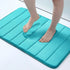 Absorbent Non-Slip Bath Mat Soft Memory Foam Bathroom Rug Machine Washable Foot Mat