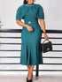 Elegant Church Dresses for Women Mermaid Cap Sleeves Modest Gowns