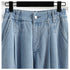 Women Casual Jeans Korean Style Streetwear Loose High Waist Denim Pants
