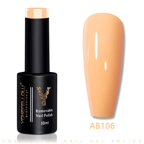 Vibrant 10ML Semi-Permanent Gel Nail Polish for Stunning Manicures - Low Odor Long-Wear Varnish - Ideal for Spring and Summer Nail Art