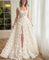 Backless Lace Up Three Dimensional Floral Wedding Dress With Silk Appliques A Line Floor Length