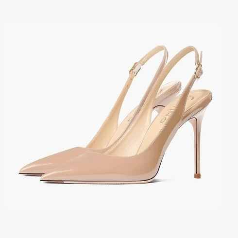 Sexy Pointed Toe Patent Strappy Party Sandals For Women