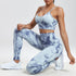 Seamless Tie Dye High Waist Stretch Leggings Set for Women - Perfect for All Seasons and Casual Outfits Inspo