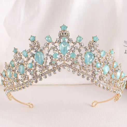 Elegant Vintage Baroque Crystal Tiara for Brides and Special Occasions