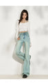 Baggy Jeans For Women - Wide Leg Denim Pants, Vintage Aesthetic, Loose Fit Casual Jeans