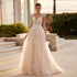 Luxurious A Line Women's Wedding Dresses with Lace Appliques