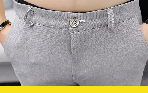 Casual Men's Suit Set Slim Fit Two-Piece Fashionable Korean Style