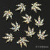 10pcs Devil's Blue Eye Nail Charms with Glitter Rhinestones for Stunning Nail Art Decoration and Manicure Accessories