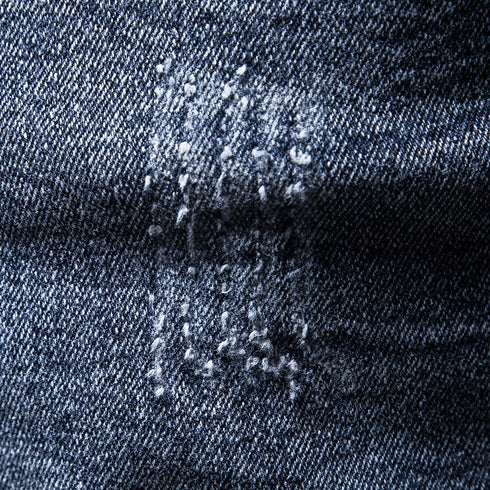 Men's Retro Slim Fit Jean Jacket with Stand Collar for Autumn and Winter - Stylish Casual Motorcycle Outerwear