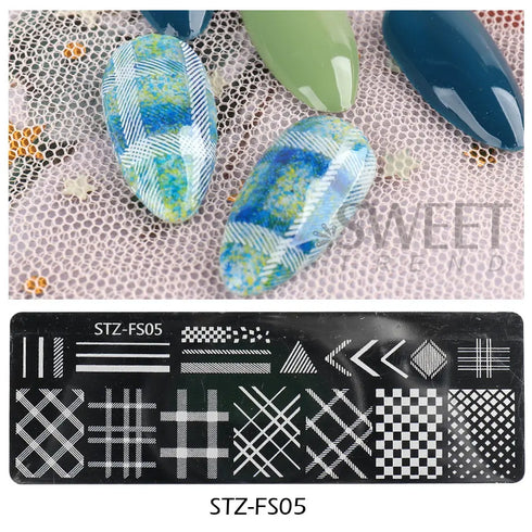 Winter Wonderland Nail Art Stamping Plate with Snowflake, Butterfly, and Rose Leaf Designs - Perfect for DIY Christmas Nail Polish Printing Template Tool