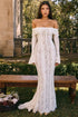 Mozision Lace Off-shoulder Sexy Maxi Dress Elegant Evening Dress