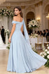 Bridesmaid Dress One Shoulder Chiffon With Pleated Ruffles A-Line Floor-Length Slit Bridal Dress