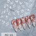 5D Embossed Nail Art Stickers - Semi-Transparent White Bowknots Adhesive Sliders for Creative Manicure Decorations and Nail Art Accessories
