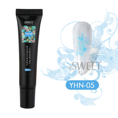 8ml Black Nail Stamping Gel Polish for Stunning Manicure Art with White Gold Transfer Gel, Perfect for UV Soak Off Varnish and Nail Art Stamping Plate Tools