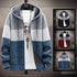 Men's Fleece Knit Sweater Coat with Stripes - Stylish Casual Jackets and Hoodies for Winter and Autumn, Thick Warm Windbreaker Pullovers for Everyday Wear