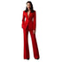 Elegant Women's Slim Fit 2 Piece Blazer Set with Notch Lapel - Perfect for Office and Daily Life