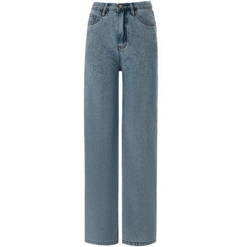Baggy Boyfriend Jeans for Women Low Rise Straight Leg Streetwear Denim