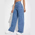 Baggy Jeans Retro High Waist Straight Leg For Women Ankle Length Denim With Pockets Casual Everyday