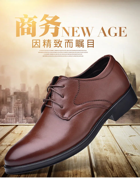 Elegant Men's Formal Dressing Shoes for Office, Wedding, and Casual Occasions - Stylish Pointed Toe Leather Footwear for Social Events and Winter Wear