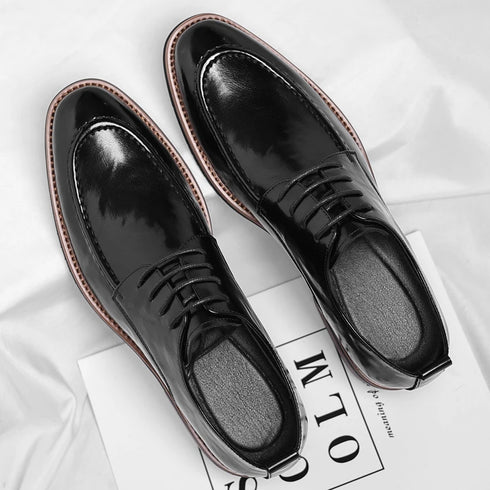 Handmade Soft Oxford Shoes for Men Casual Business Derby Footwear