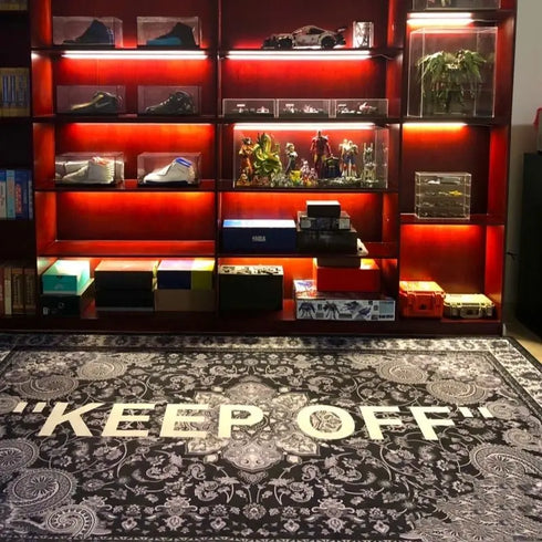 Butterfly Haven Modern Fluffy Rug with Anti-Slip Backing