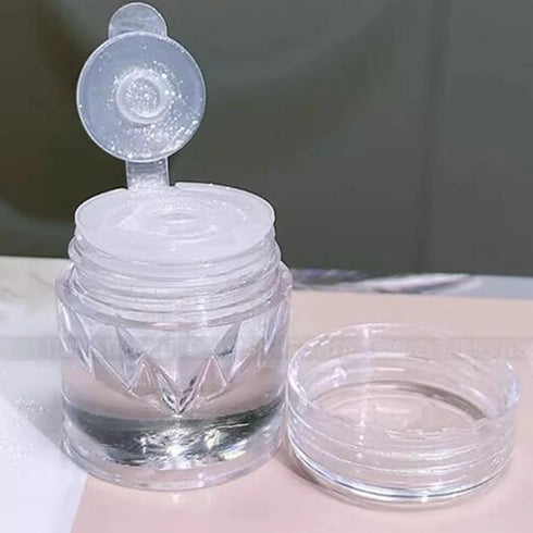 Magic Clear Pearlescent Mirror Effect Nail Glitter Powder - 0.5g Shimmering Aurora Pearl Chrome Pigment for Stunning Nail Art