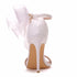 Elegant Women's Sandals with Pointed Toe and Butterfly Knot for Wedding and Office Wear