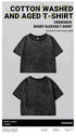 Slim Washed Cotton T-Shirt Women Casual Sport Short Sleeve Retro Tee Shirt