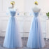 Prom Dress Elegant Floor-Length Tulle Gown With Appliques For Bridesmaid Dress Ideal For Banquet And Formal Event