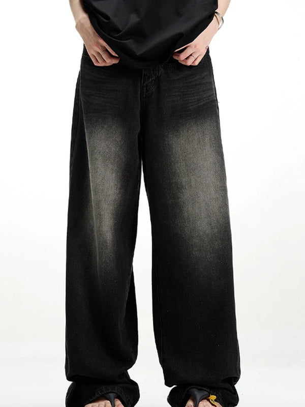 Oversized Wide Leg Denim Mens Jeans Hip Hop Streetwear Style