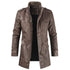 Fleece-lined Faux-Leather Jacket — Warm, Slim & Winter-Ready