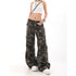 Casual Wide Leg Pants for Women - Y2K Hip-Hop Cargo Overalls with Camouflage Design, Perfect for Fall Outfits and Grunge Style Inspiration