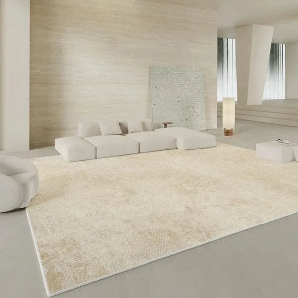 Simple Cream Style Carpet for Living Room and Bedroom Floor Mat