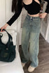 Vintage Wide Leg Jeans for Women - Stylish Casual Trousers Perfect for Spring Streetwear, Loose Fit High Waist Denim Pants Ideal for Effortless Wide Leg Jeans Outfit Inspirations