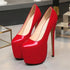 Elegant 18cm Super High Heels Pumps for Women - Chic Leather Wedding & Party Footwear