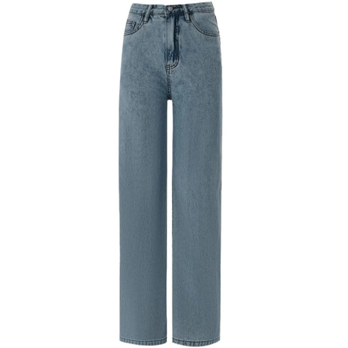 Baggy Boyfriend Jeans for Women Low Rise Straight Leg Streetwear Denim