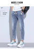 Korean Street Luxury Work Pants Men's Jogger Jeans Denim Wear