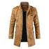Fleece-lined Faux-Leather Jacket — Warm, Slim & Winter-Ready