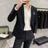 Men's Two-Piece Wedding Suit Business Casual Ensemble with Trousers