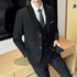 Fashion Business Casual Suit Set for Men with Vest and Trousers for Wedding