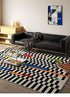 Modern Fashion Striped Area Rugs for Living Room and Bedroom Non-Slip Floor Mat