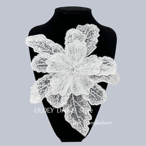 OLOEY Exquisite Mini Lace Short Wedding Dresses Bridal Dress Sweetheart Luxury Delicate Women Robes