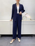 Elegant Pleated Long-Sleeved Jacket for Women - Comfortable Casual Suit with Thickened Design for Spring and Autumn Wear